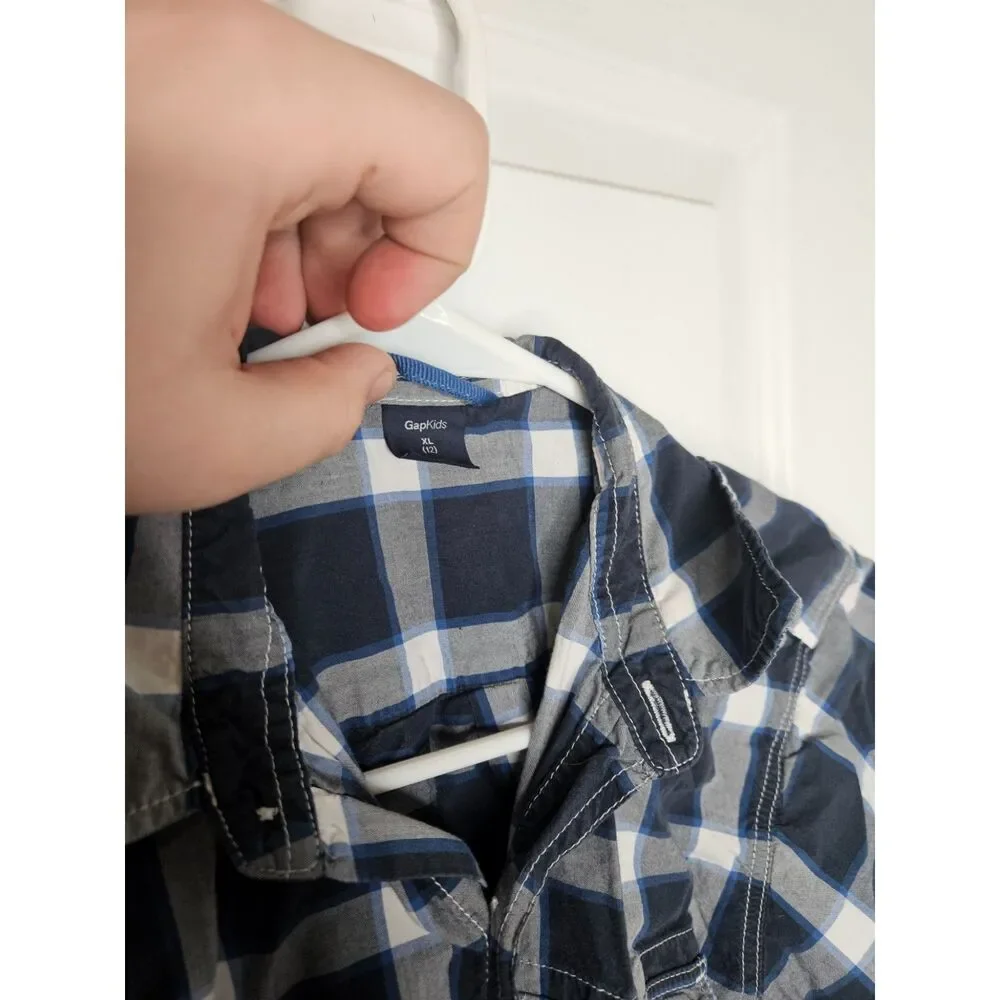 Gap Kids Size 12 XL Short Sleeve Button Down